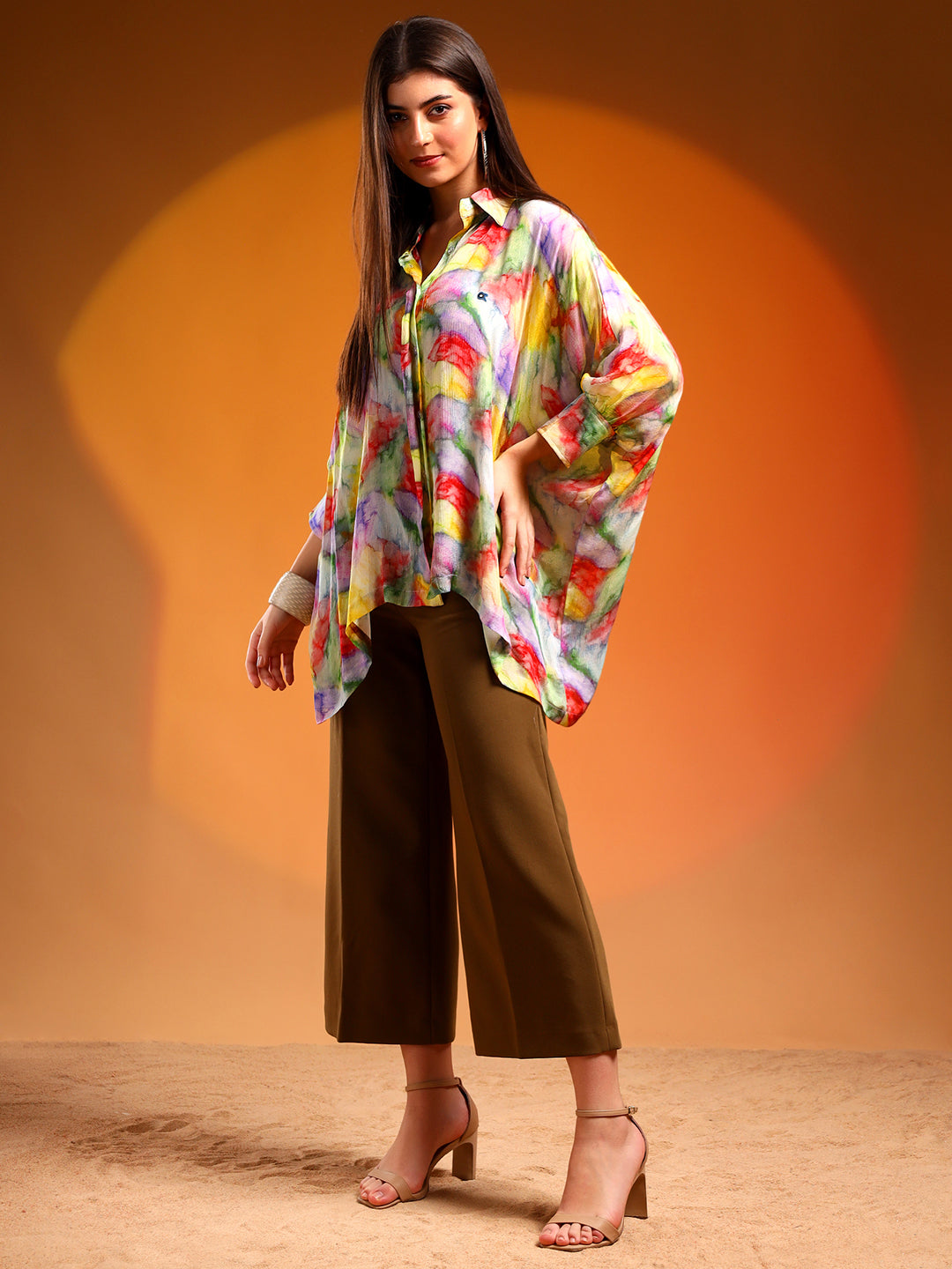 Multi Coloured Over-sized Shirt