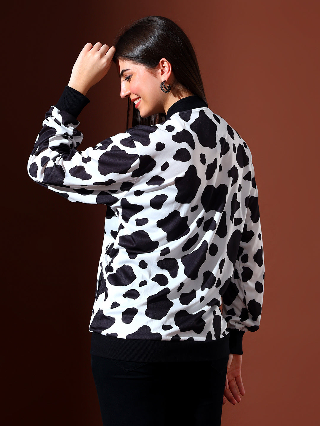 DalmationPrintBomberJacket