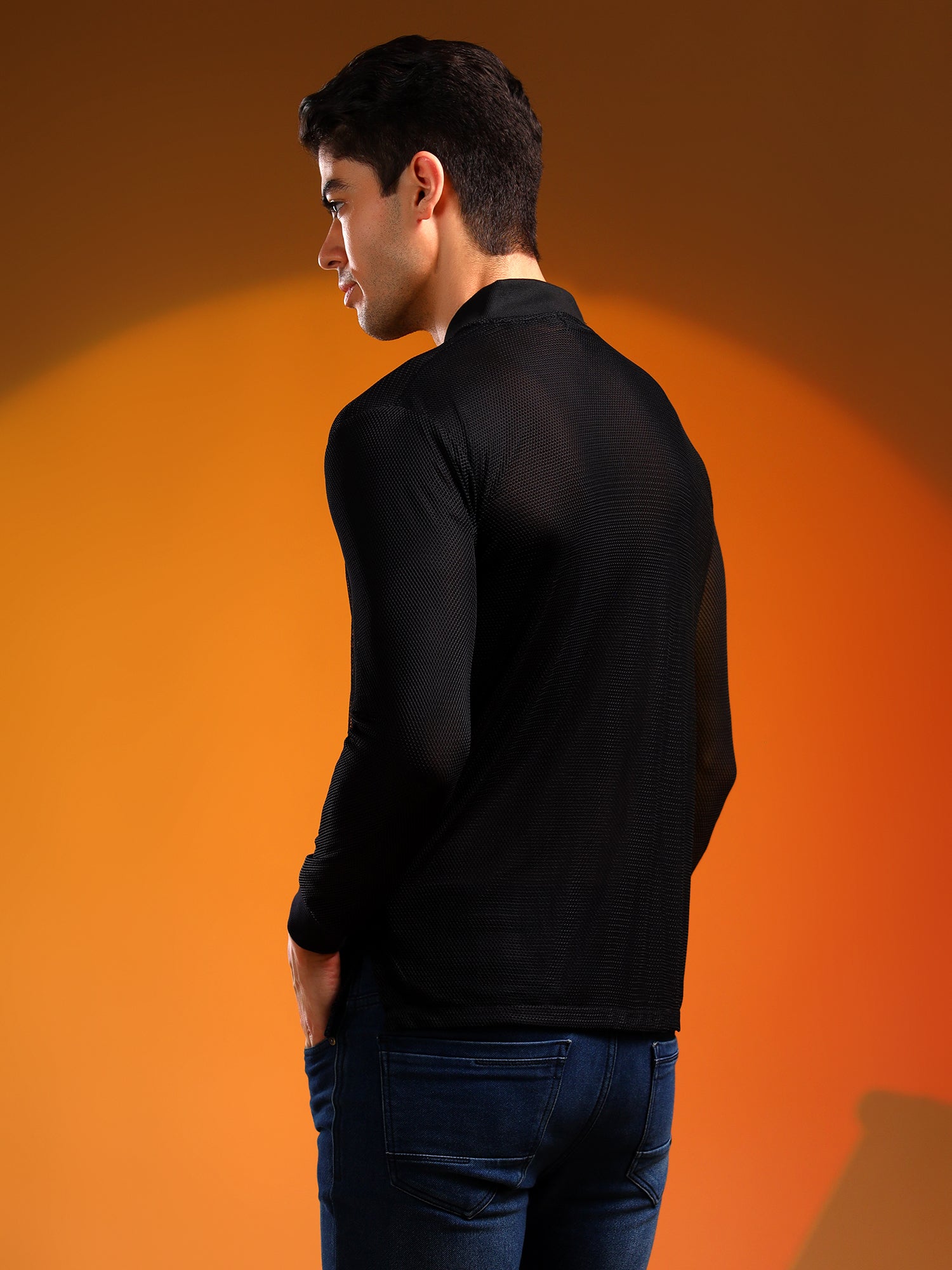 DoubleLayeredNetZipperBlack
