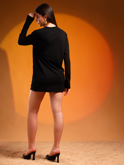FullSleevedT-shirtDressblack