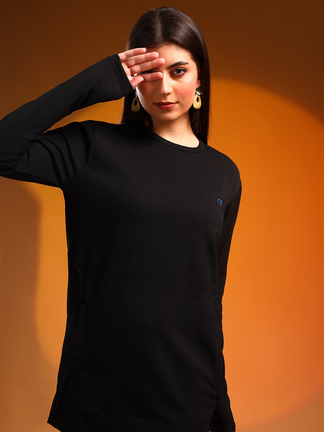 FullSleevedT-shirtDressblack